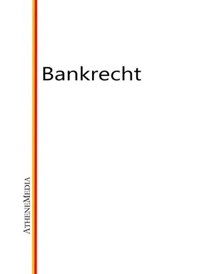 cover image of Bankrecht